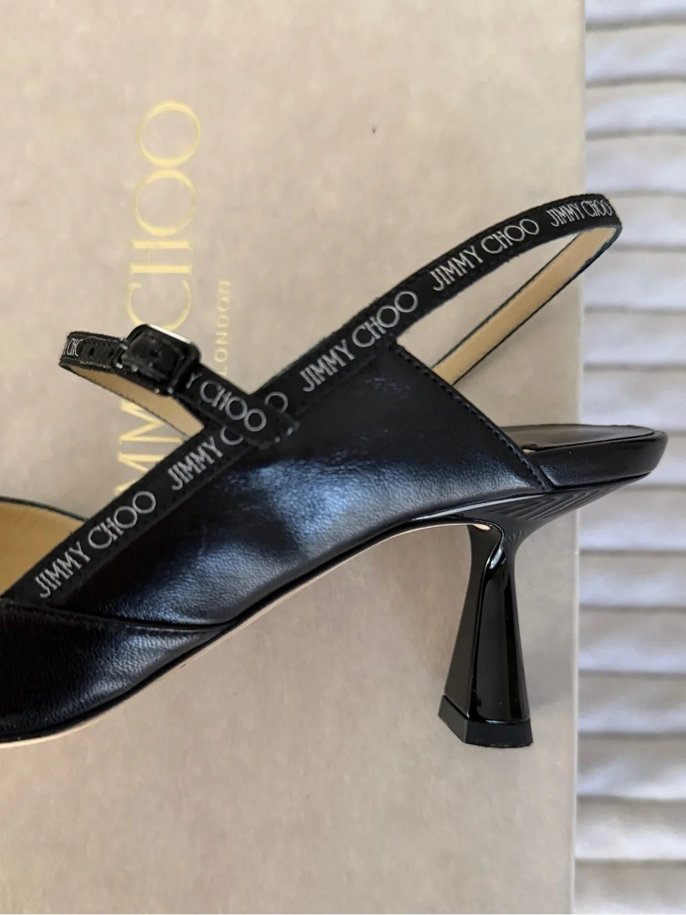 Jimmy Choo Ray 65 Black Leather Pumps | Size 36.5